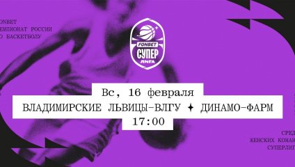Владимирские львицы-ВлГУ - Динамо-Фарм (16.02.2025)