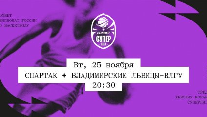 Спартак - Владимирские львицы-ВлГУ (25.11.2025)
