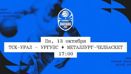 ТСК-УРАЛ - УрГУПС - Металлург-Челбаскет (13.10.2025)